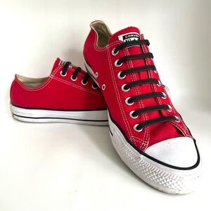 Converse Unisex Chuck Taylor All Star Low Top Sneakers Red Men 11 Women 13 Shoes